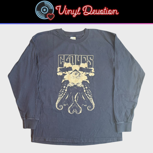 Clouds Band Legendary Demo Blue Long Sleeve T-Shirt Size L Converge Cave In American Nightmare