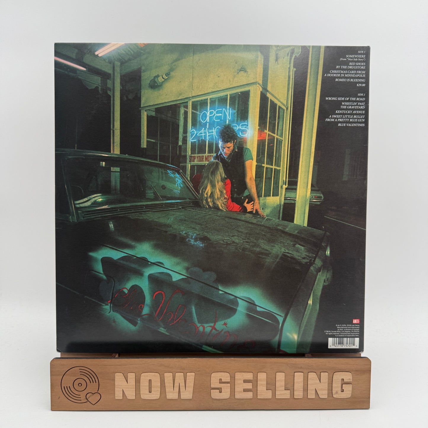 Tom Waits - Blue Valentine Vinyl LP Reissue Blue Transparent