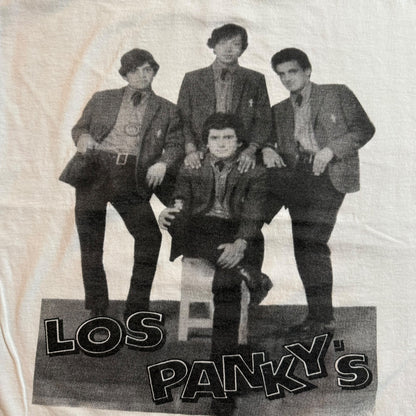 Los Panky's Band White T-Shirt Size L