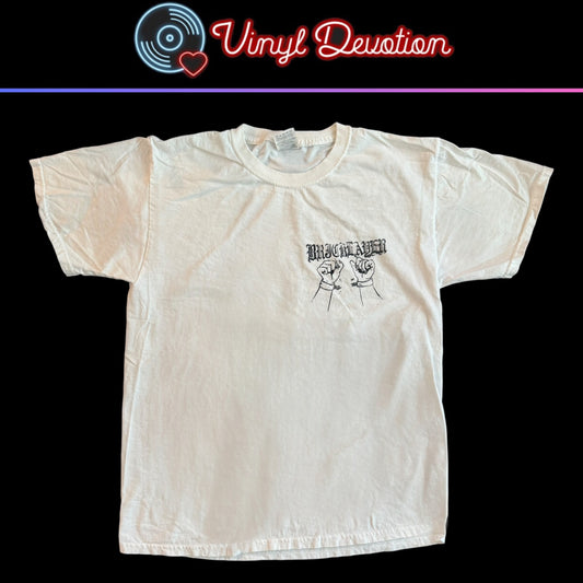 Bricklayer Oi Punk Band Rock Against Capitalism White T-Shirt Size M Angel Du$t White Wards