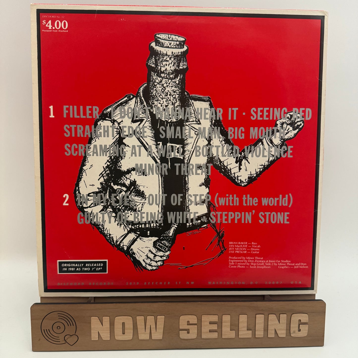 Minor Threat Self Titled Compilation Filler LP Red Sleeve US Original 1st Press