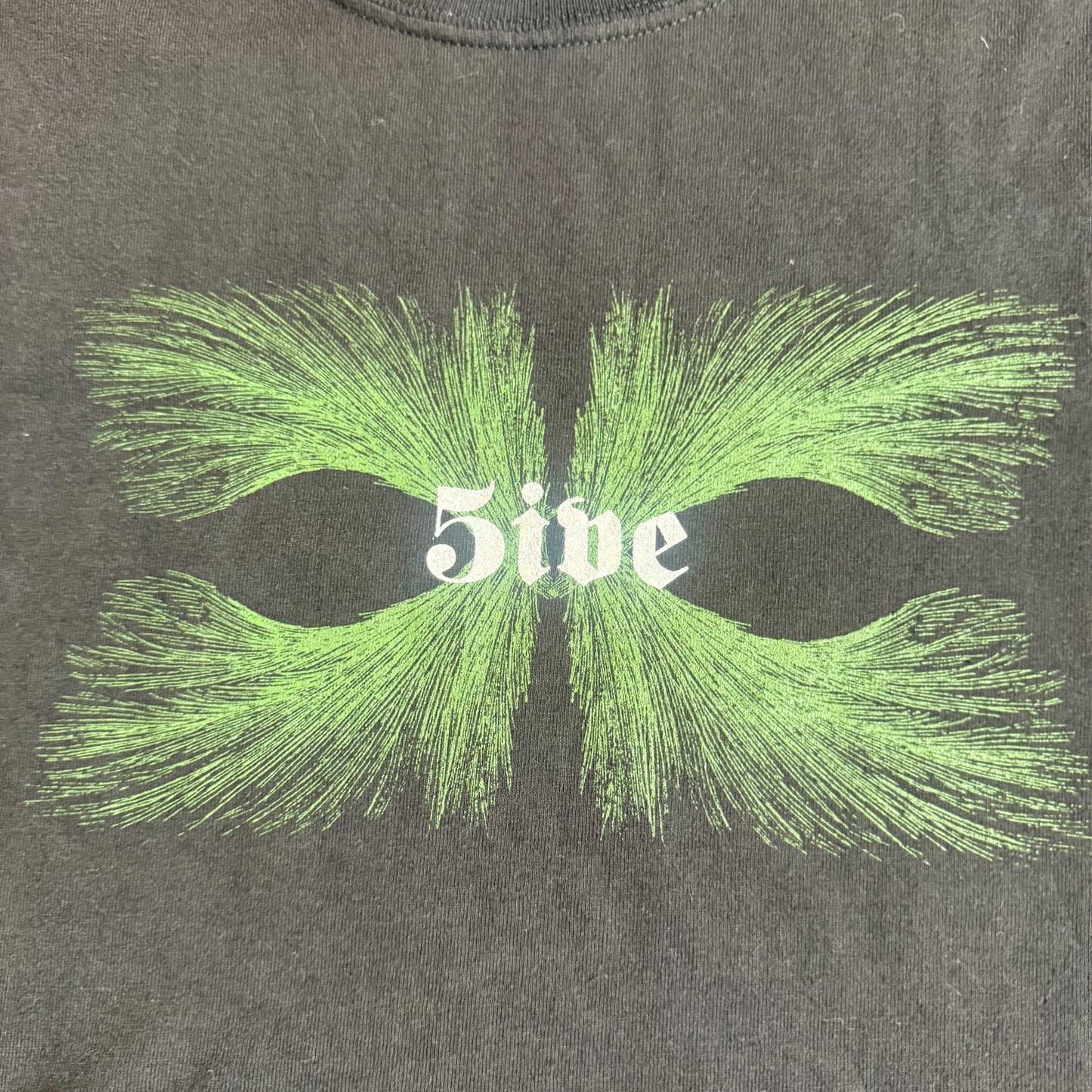 5ive Band Logo 2000 Vintage T-Shirt Size L Palms Gozu ISIS The Band Red Sparowes Cable
