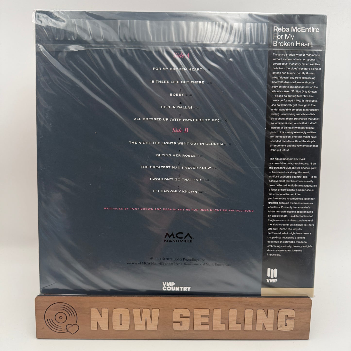 Reba McEntire - For My Broken Heart Vinyl LP Magenta Galaxy NEW Vinyl Me Please VMP