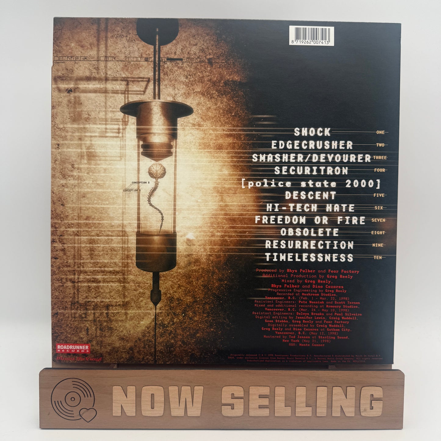 Fear Factory - Obsolete Vinyl LP Reissue 180 Gram Black MOV
