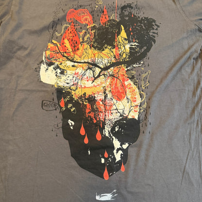 Robotic Empire x Hydra Head Robotic Boot Seldon Hunt Gray T-Shirt Size M Fits Like Large