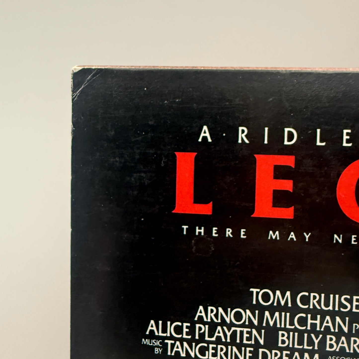 Legend Soundtrack Tangerine Dream Vinyl LP