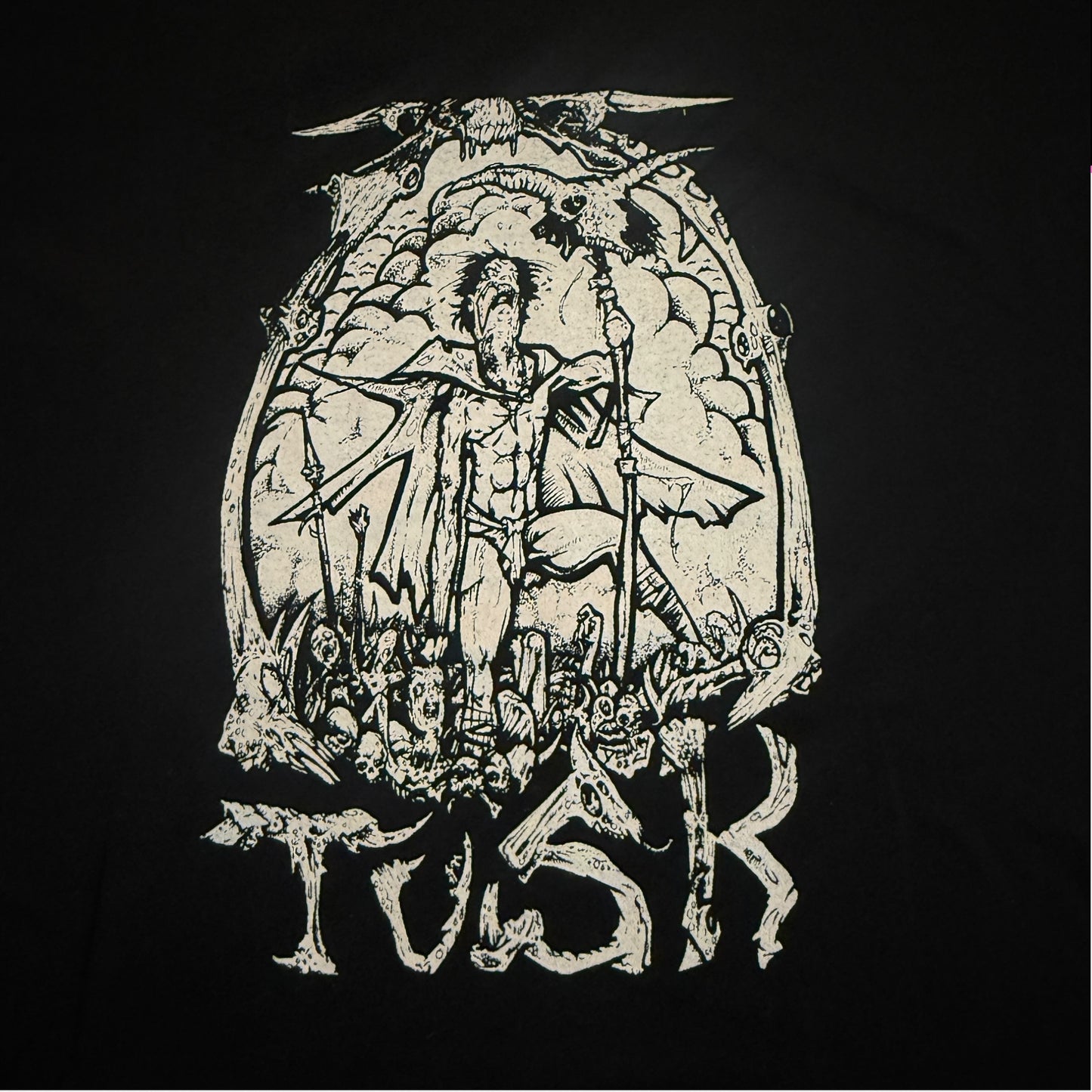 TUSK Band Pit Of Dispair Vintage T-Shirt Size M Pelican Lair Of The Minotaur
