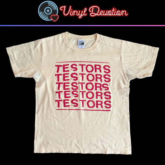 Testors Band Logo Yellow T-Shirt Size S Sonny Vincent