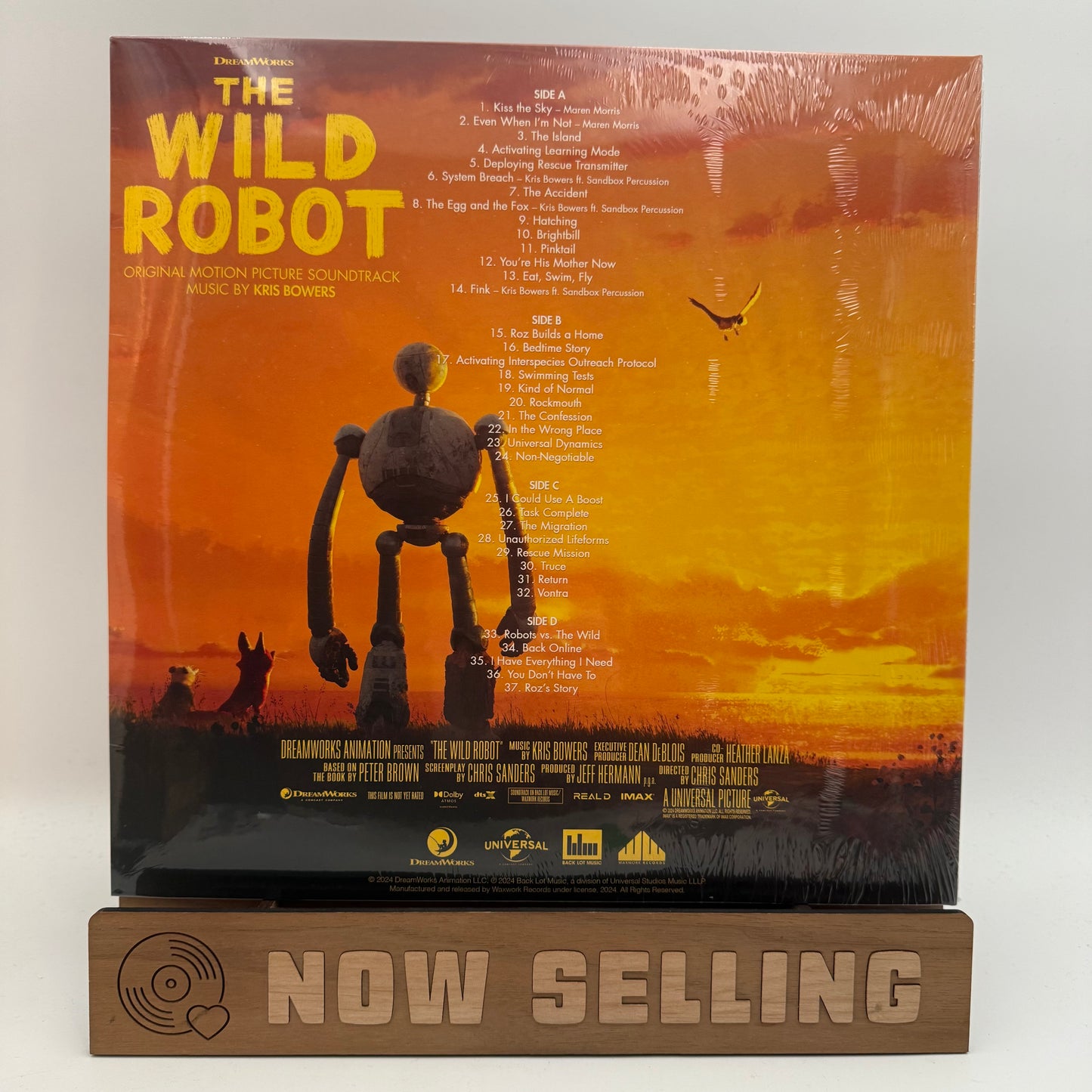 The Wild Robot Soundtrack Vinyl LP "Roz" Hand Poured SEALED Kris Bowers