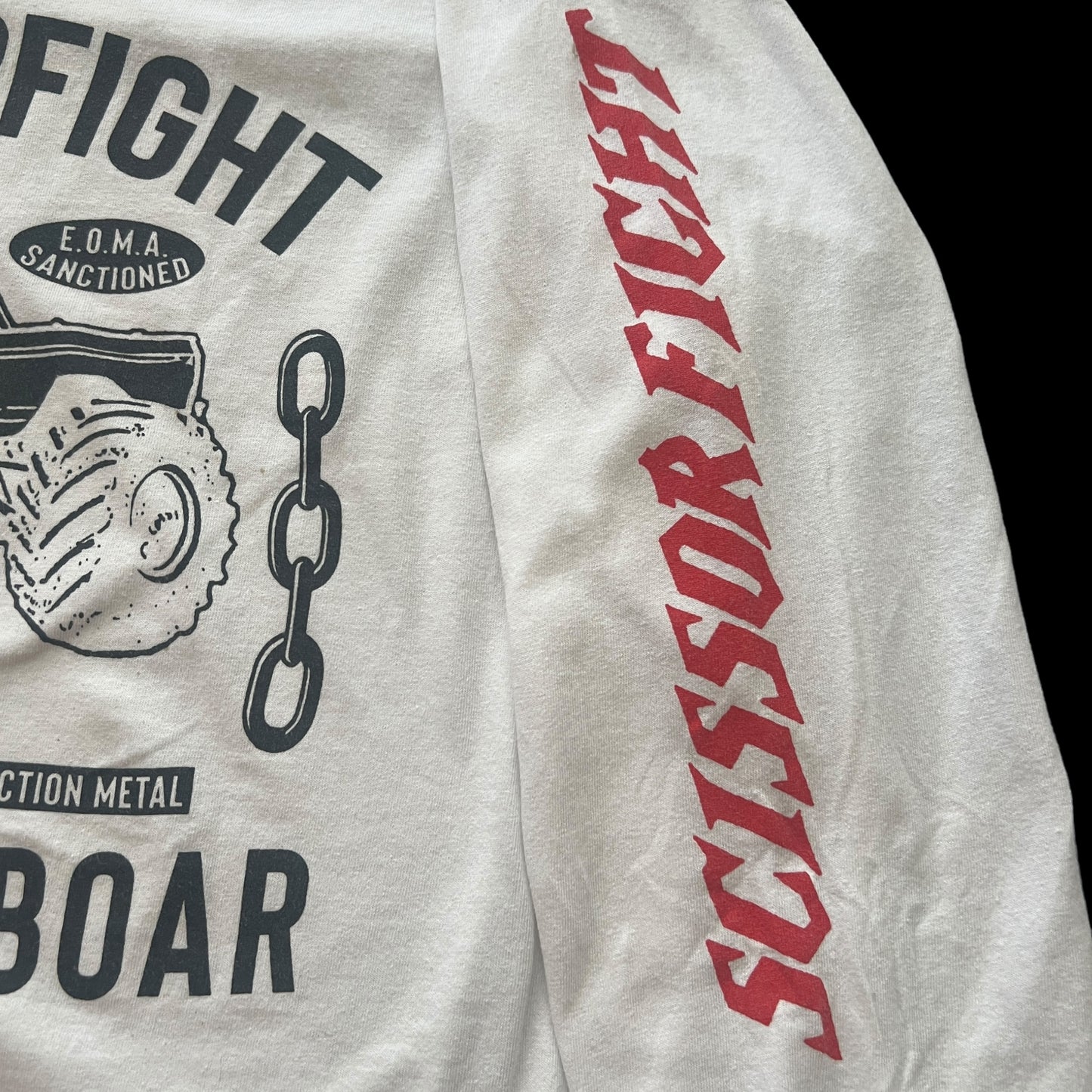 Scissorfight Band Raised By Boar Long Sleeve T-Shirt Size Large