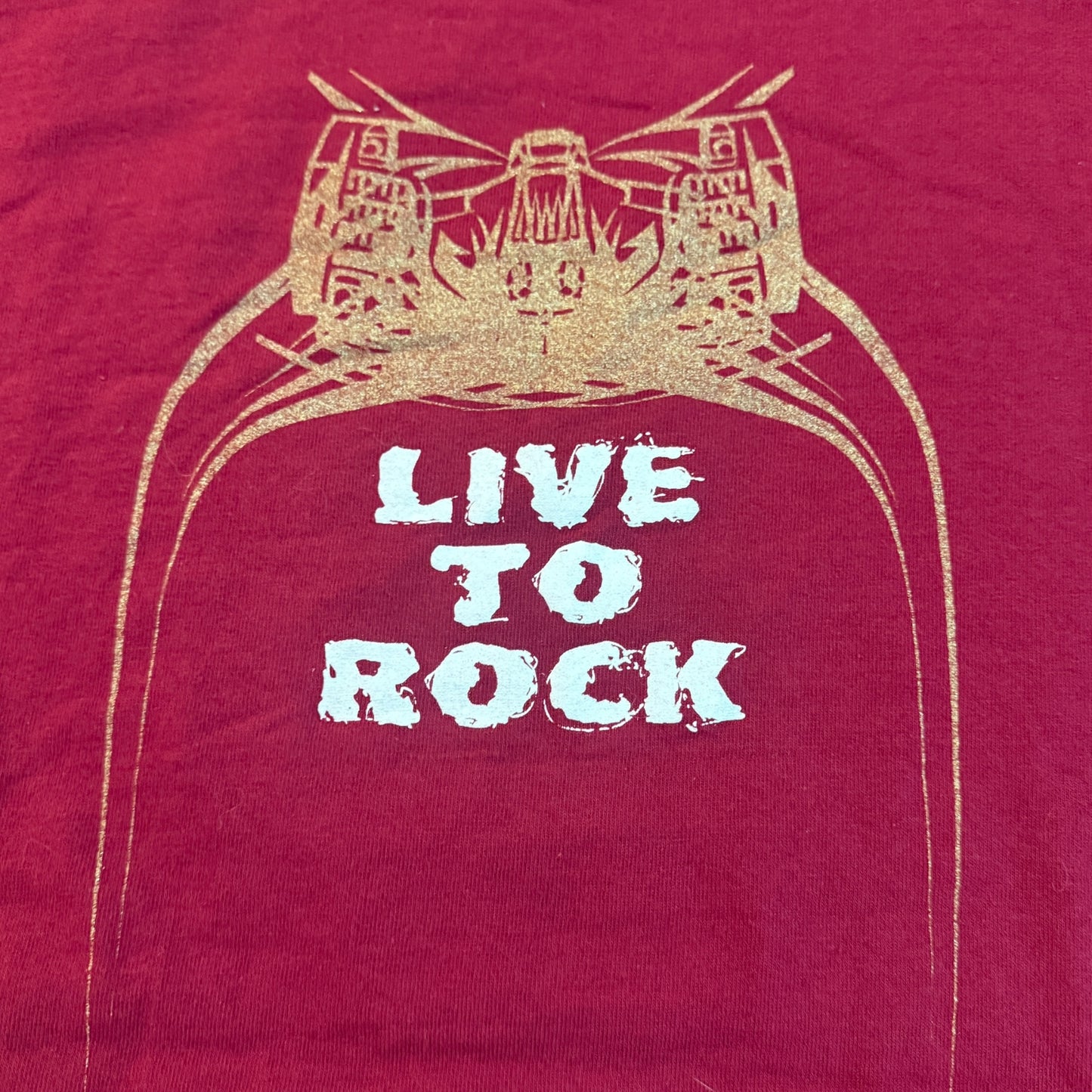 Cable Band Live To Rock Maroon 90s Vintage T-Shirt Size L Isis American Nightmare Come To Grief