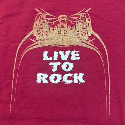 Cable Band Live To Rock Maroon 90s Vintage T-Shirt Size L Isis American Nightmare Come To Grief