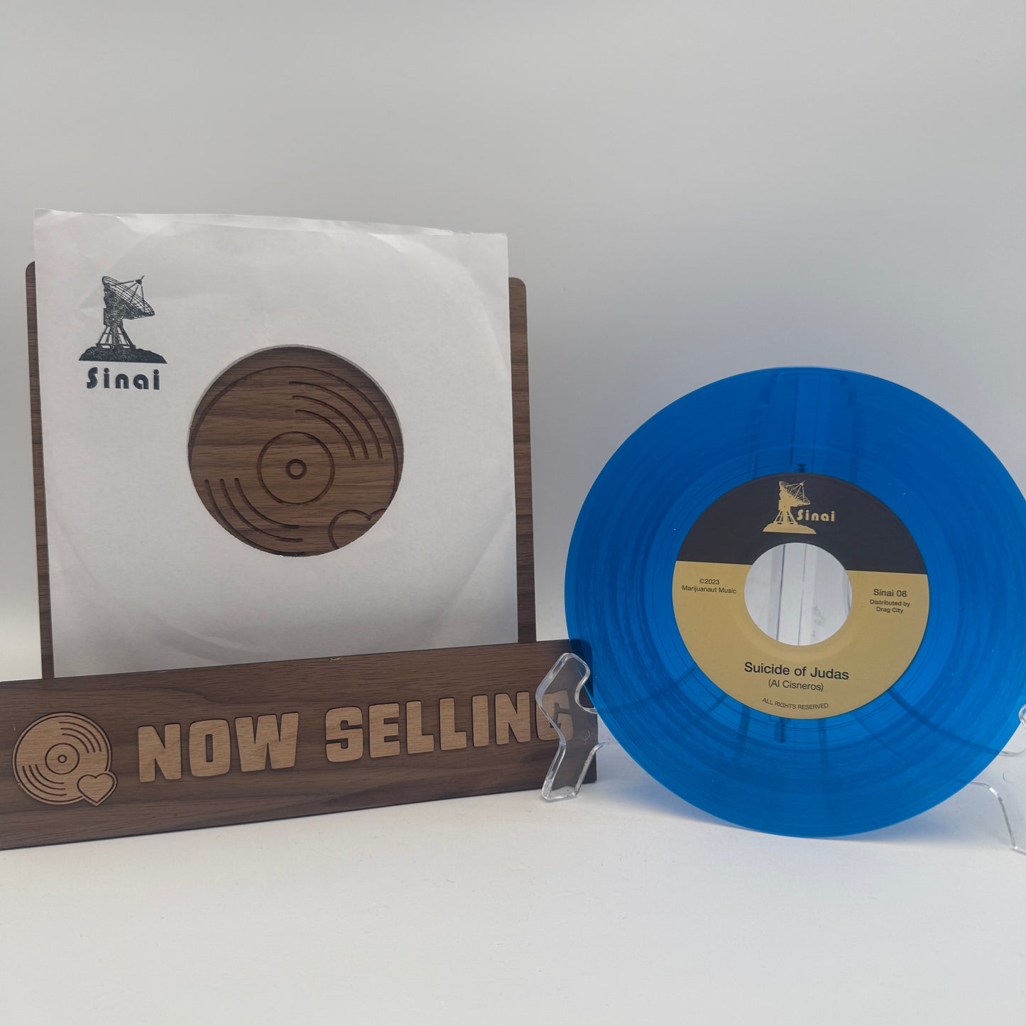 Al Cisneros - Suicide of Judas / Akeldama Vinyl 7" Blue Transparent Sleep Band OM