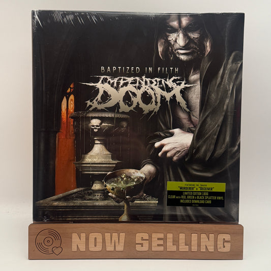 Impending Doom - Baptized In Filth Vinyl LP Clear Red Green Black Splatter SEALED