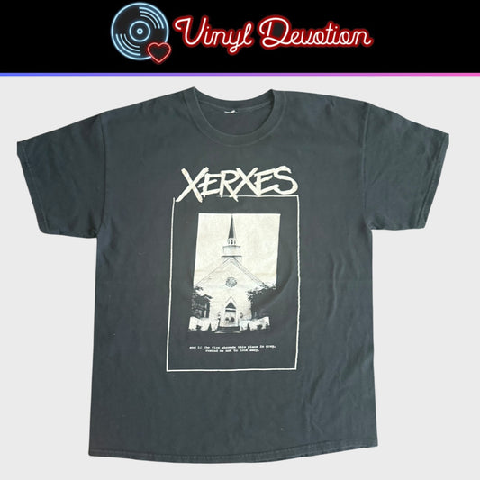 Xerxes Hardcore Band Funeral Home - Our Home Is A Deathbed T-Shirt Size L