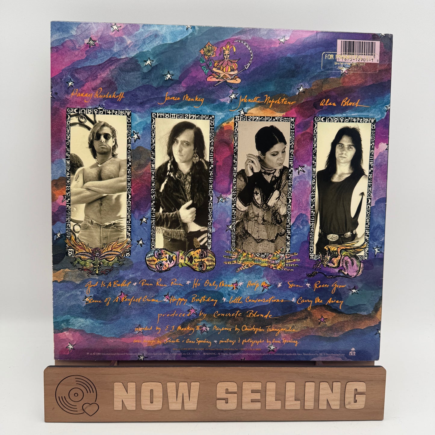 Concrete Blonde - Free Vinyl LP Original 1st Press Gold Promo Stamp