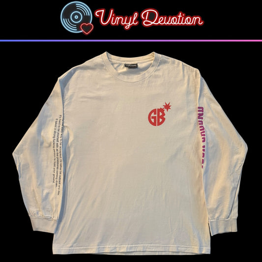 Gorilla Biscuits x The Hundreds White Long Sleeve T-Shirt Size XL NYHC