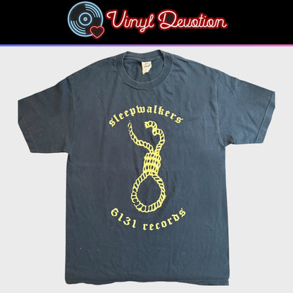 Sleepwalkers Hardcore Band Navy Blue T-Shirt Size L 6131 Records