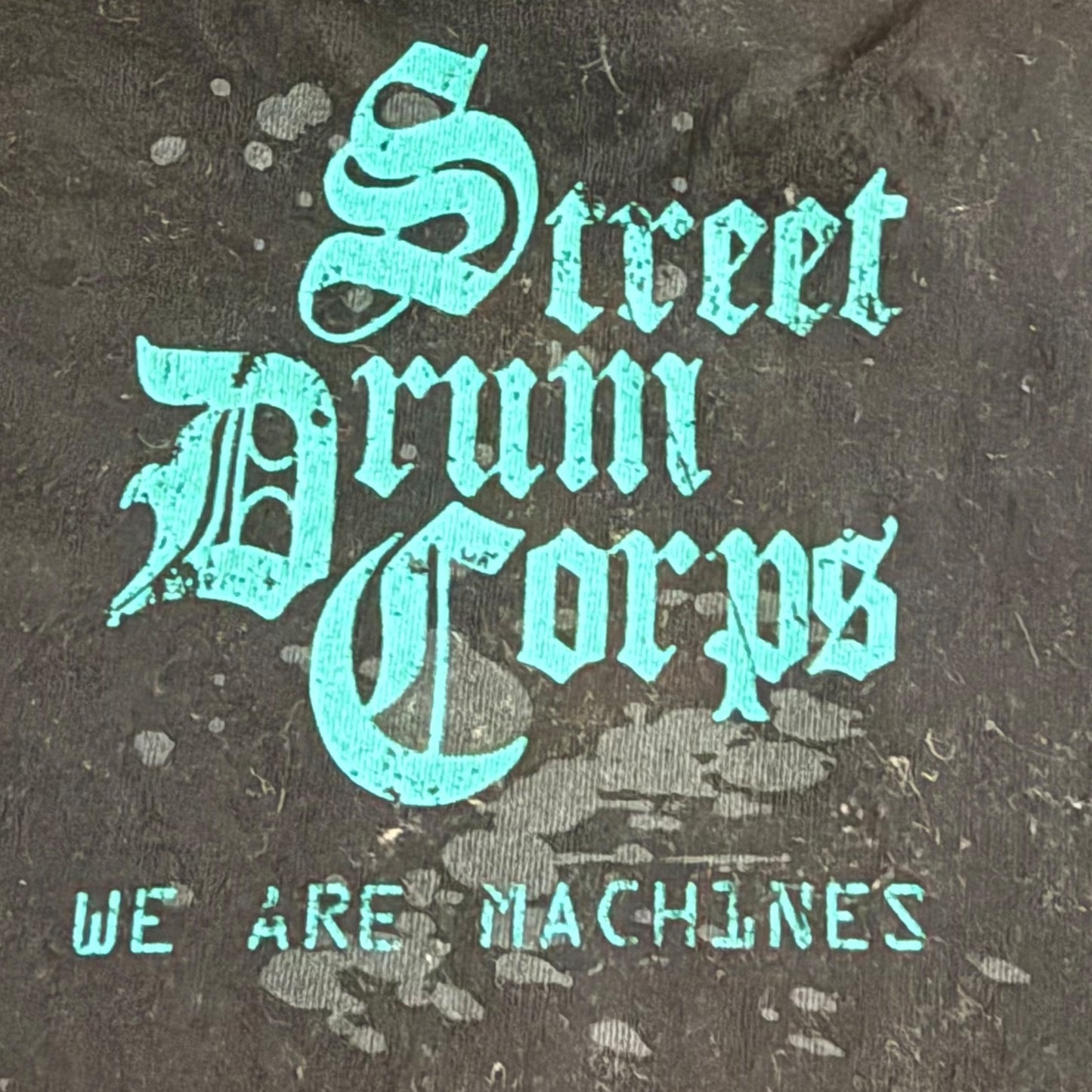 Street Drum Corps Band We Are Machines Black Tie-Dye T-Shirt Size L