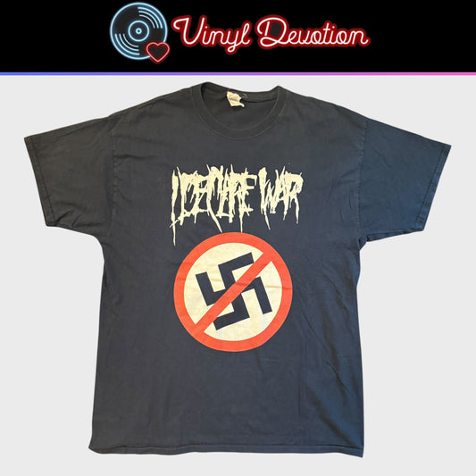 I Declare War Deathcore Band Fuck Nazis Vintage T-Shirt Size XL