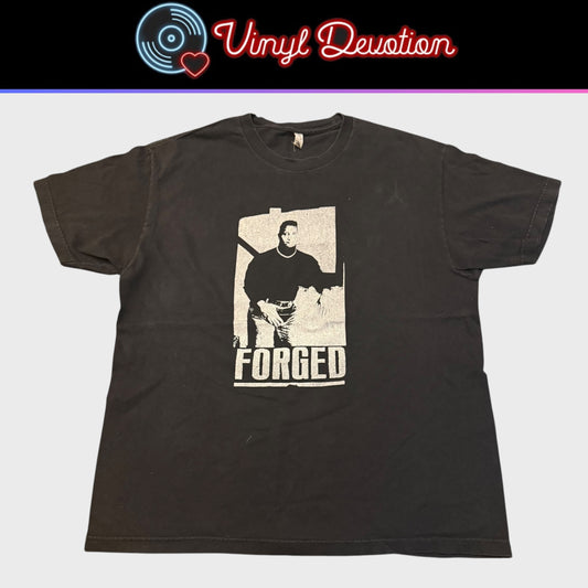 Forged Band The Rock RIP - The People Violence T-Shirt Size L Power Violence Grindcore