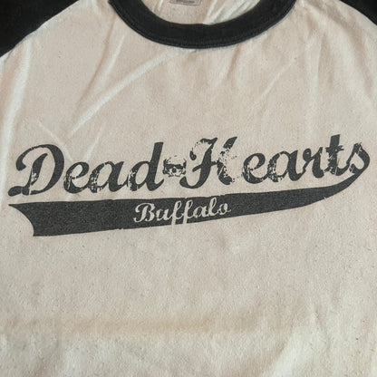 Dead Hearts Band White Raglan Baseball T-Shirt Size L