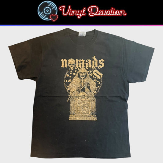 Nomads Crust Punk Band Death Lust T-Shirt Size L ACxDC Piece By Piece Despise You Infest