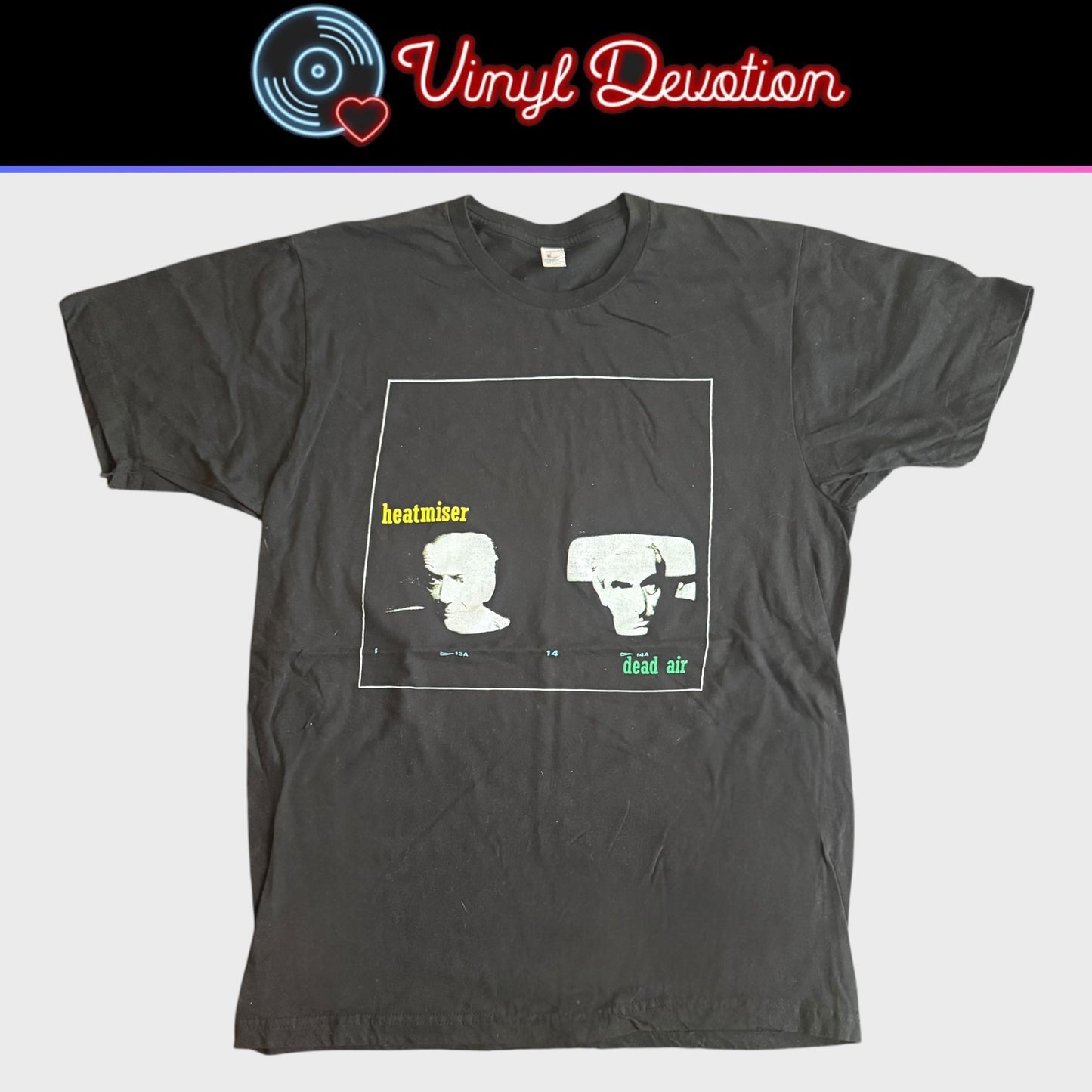 Heatmiser Band Dead Air T-Shirt Size L Elliott Smith