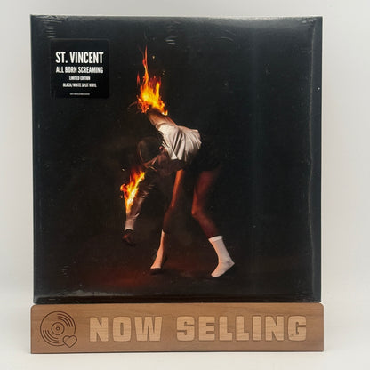 St. Vincent - All Born Screaming Vinyl LP Black / White Split SEALED Urban Outfitters
