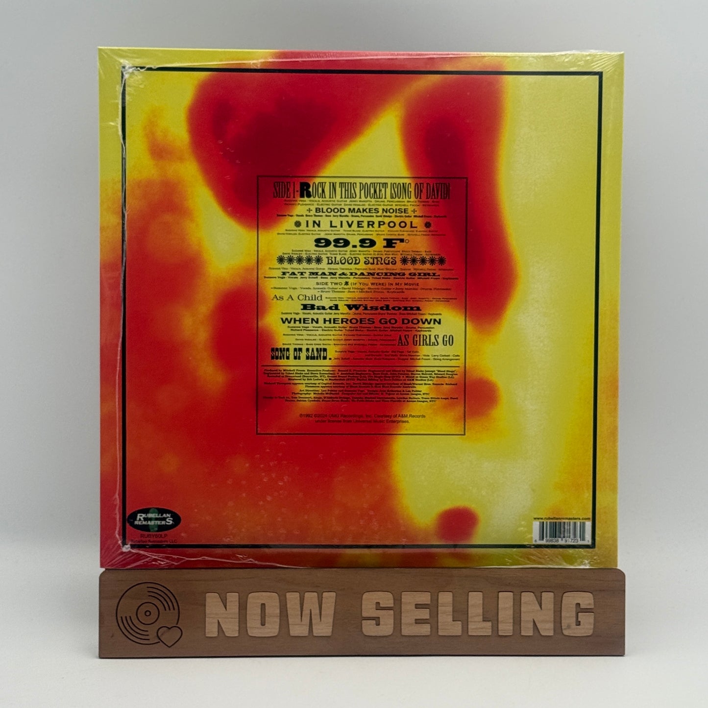 Suzanne Vega - 99.9F Vinyl LP Reissue Orange & Black Smoke SEALED