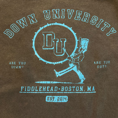 Fiddlehead Band Down University Blue Gray Crewneck Sweatshirt Size XXL Have Heart