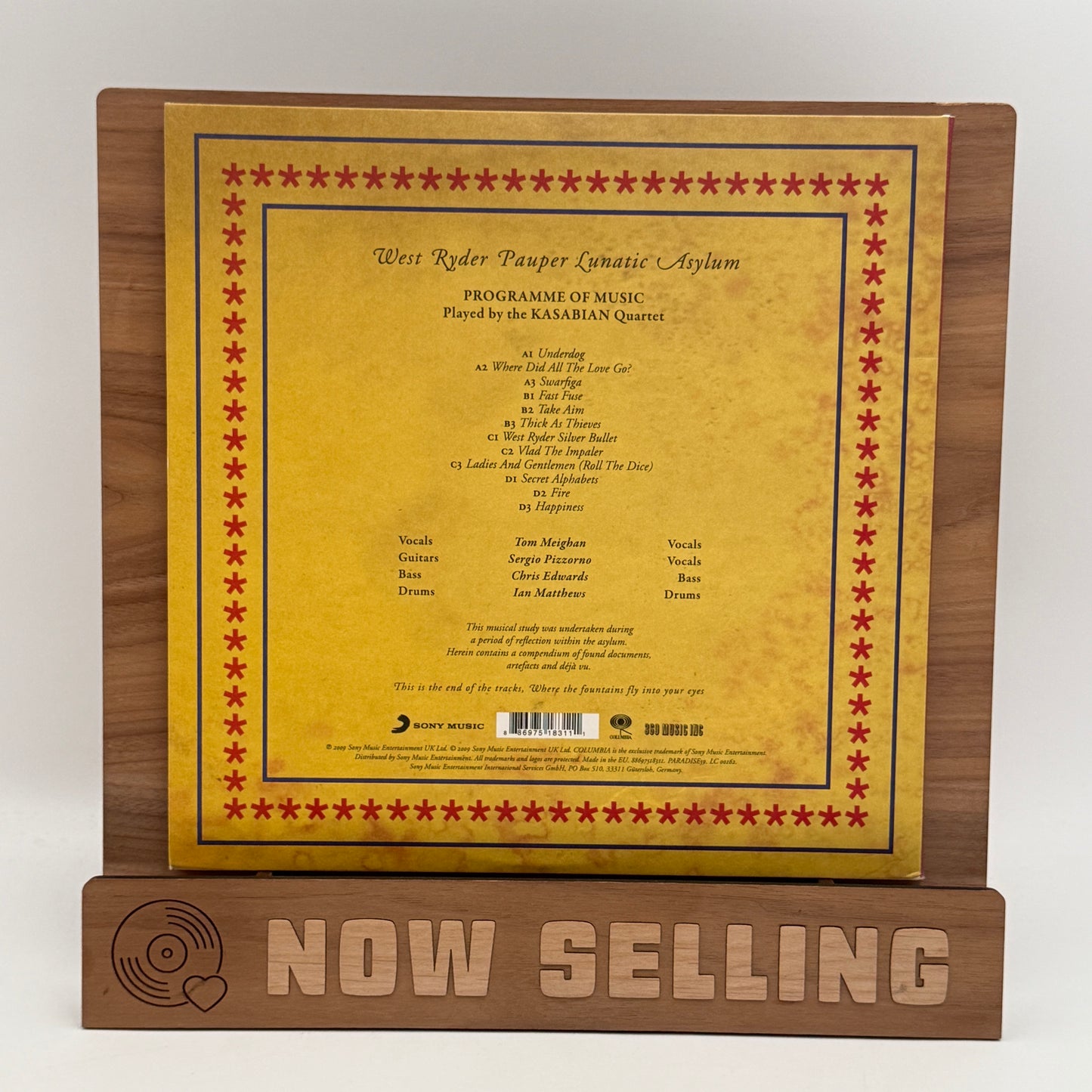 Kasabian - West Ryder Pauper Lunatic Asylum Vinyl 10" Reissue Repress