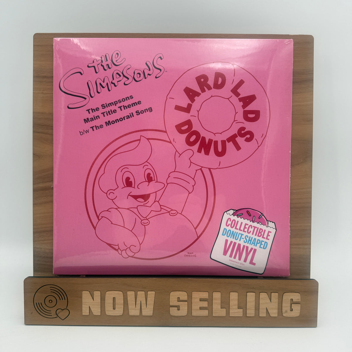 The Simpsons - Main Title Theme / The Monorail Song Vinyl 10" SEALED Donut Die-Cut