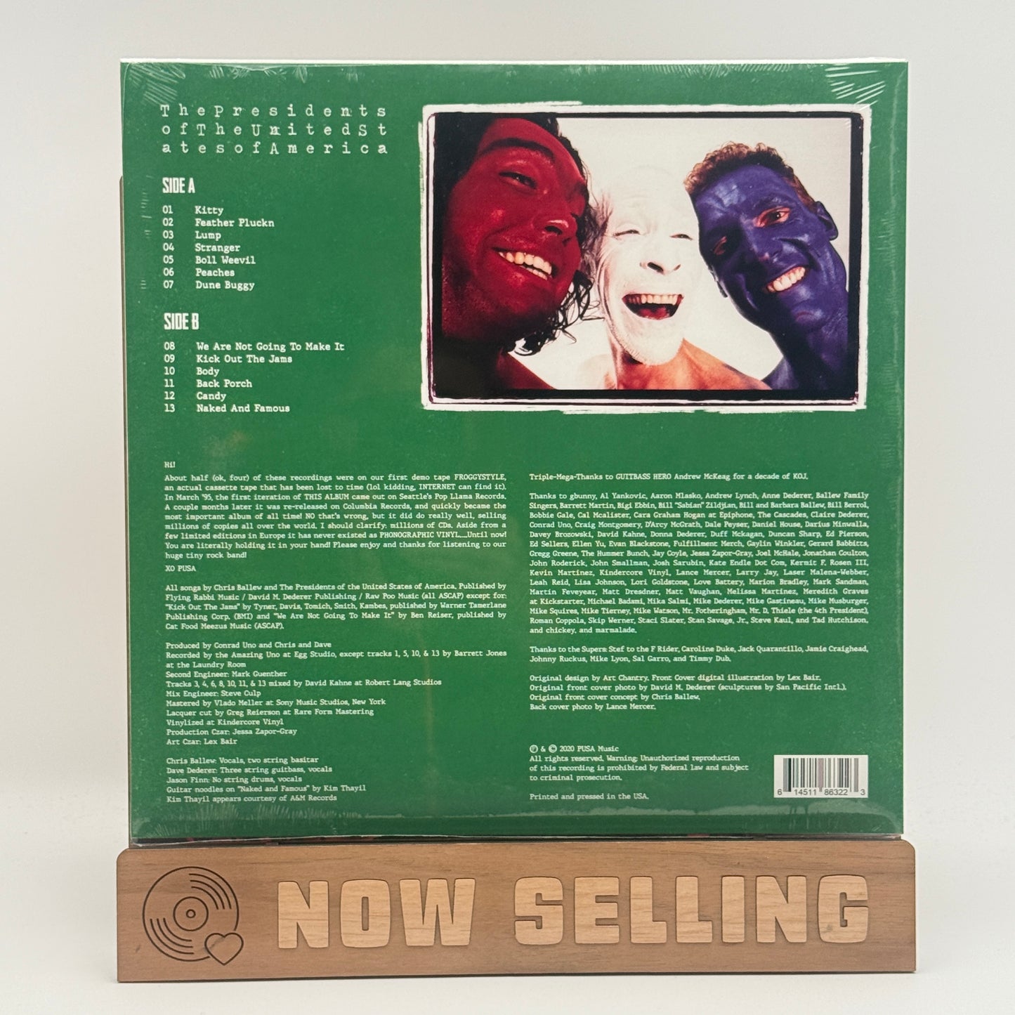 The Presidents Of The United States Of America Self Titled Vinyl LP Neon Yellow SEALED