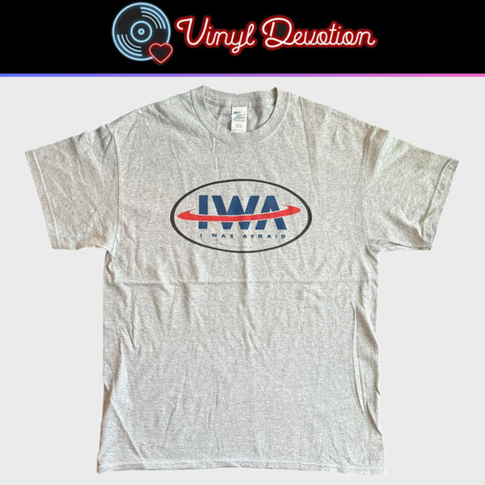 I Was Afraid Band Gray T-Shirt Size L Shoegaze Alternative