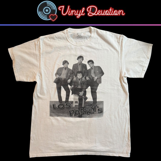 Los Panky's Band White T-Shirt Size L