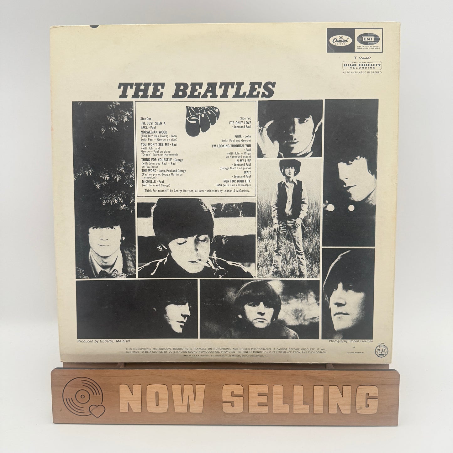 The Beatles - Rubber Soul Vinyl LP 1965 Mono Los Angeles Pressing Original 1st Press