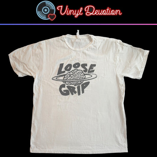 Loose Grip Record Label White T-Shirt L