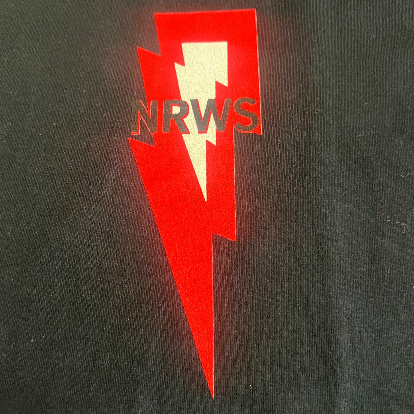 Narrows Band Red Lightning Bolt T-Shirt Size L Botch