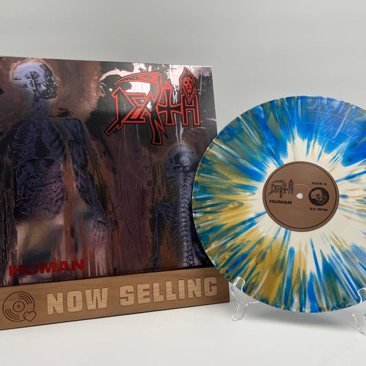 Death - Human Vinyl LP Custom Tri-Color Merge w/ Splatter Foil Sleeve