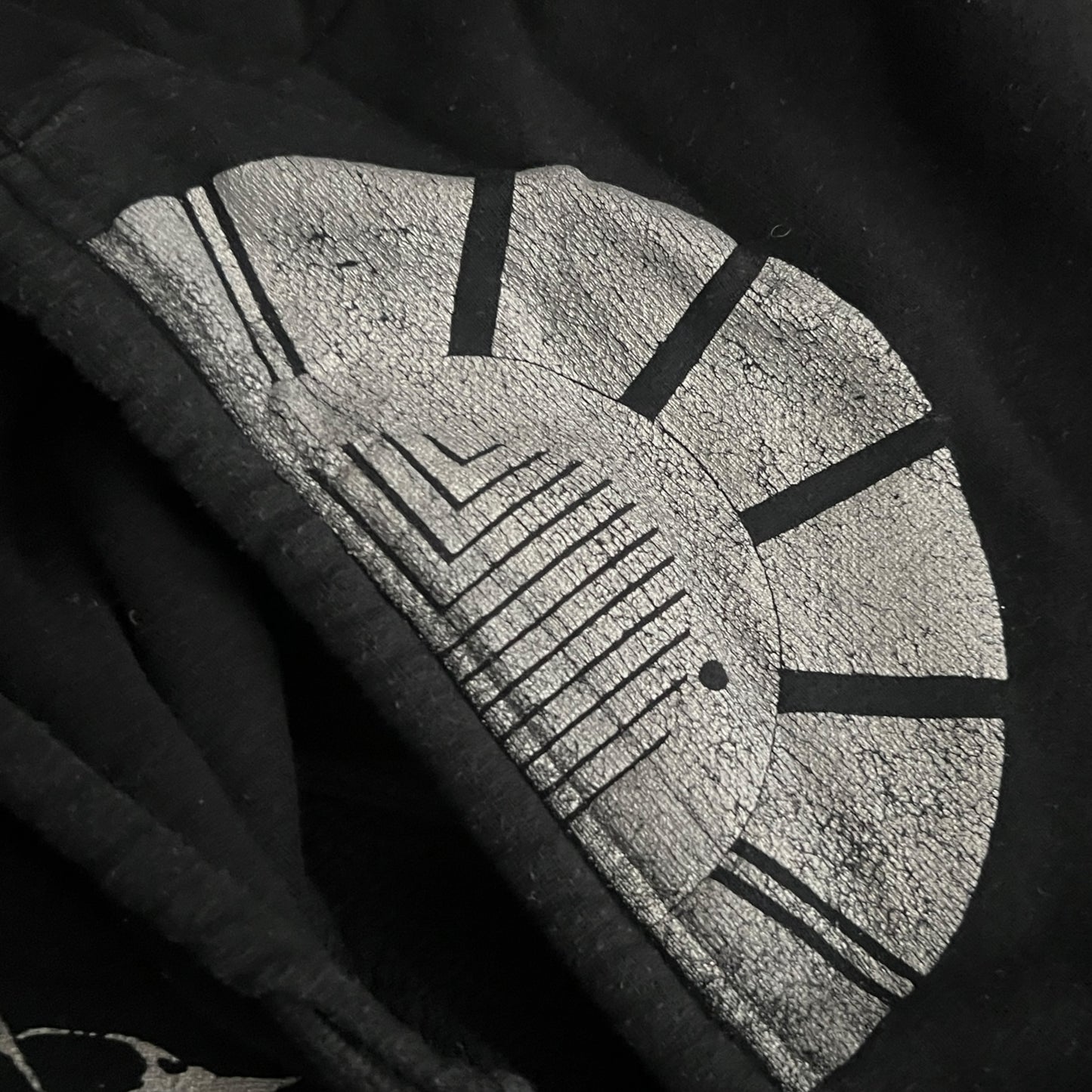 Converge Band Axe To Fall Silver Megaprint Zip Up Hoodie Size XL