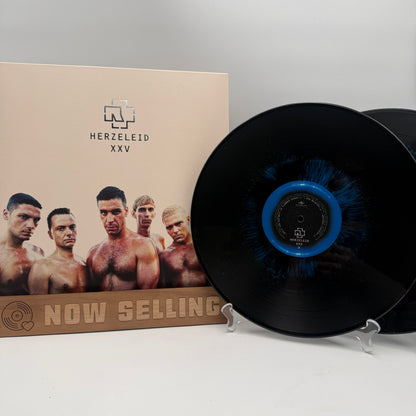 Rammstein - Herzeleid XXV Vinyl LP Reissue Blue & Black Splatter