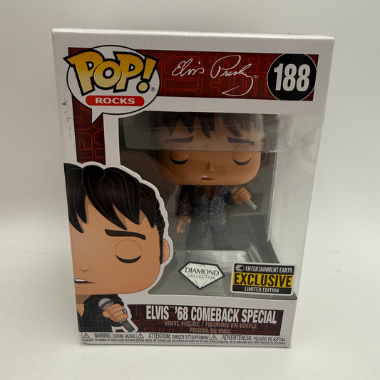 Funko POP! Rocks Elvis Presley '68 Comeback Special Vinyl Figure #188