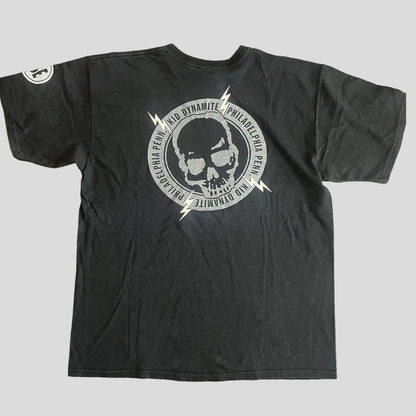 Kid Dynamite Band Skull Lightning Bolts T-Shirt Size L