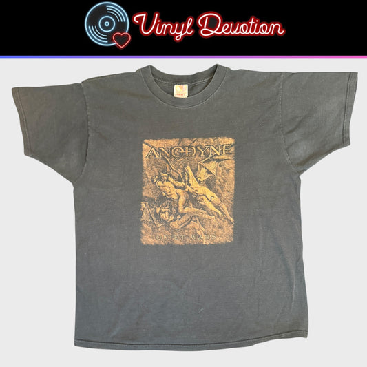 Anodyne Hardcore Band Quiet Wars 2000 Vintage T-Shirt Size XL Tombs Discordance Axis Burnt By The Sun