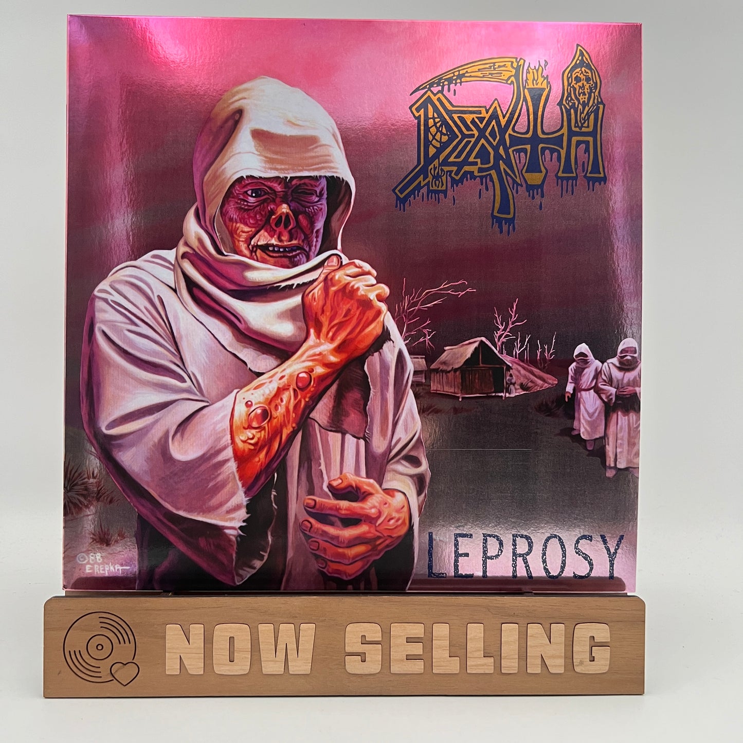 Death - Leprosy Vinyl LP Custom Tri-Color Merge w/ Splatter Foil Sleeve