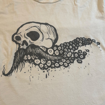 Hydra Head x Robotic Empire Robotic Boot Tentaskull White T-Shirt Size M Aaron Turner