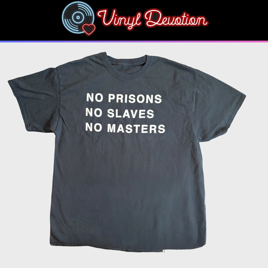 Divide and Dissolve Band No Prisoners, No Slaves, No Masters T-Shirt Size XL Doom