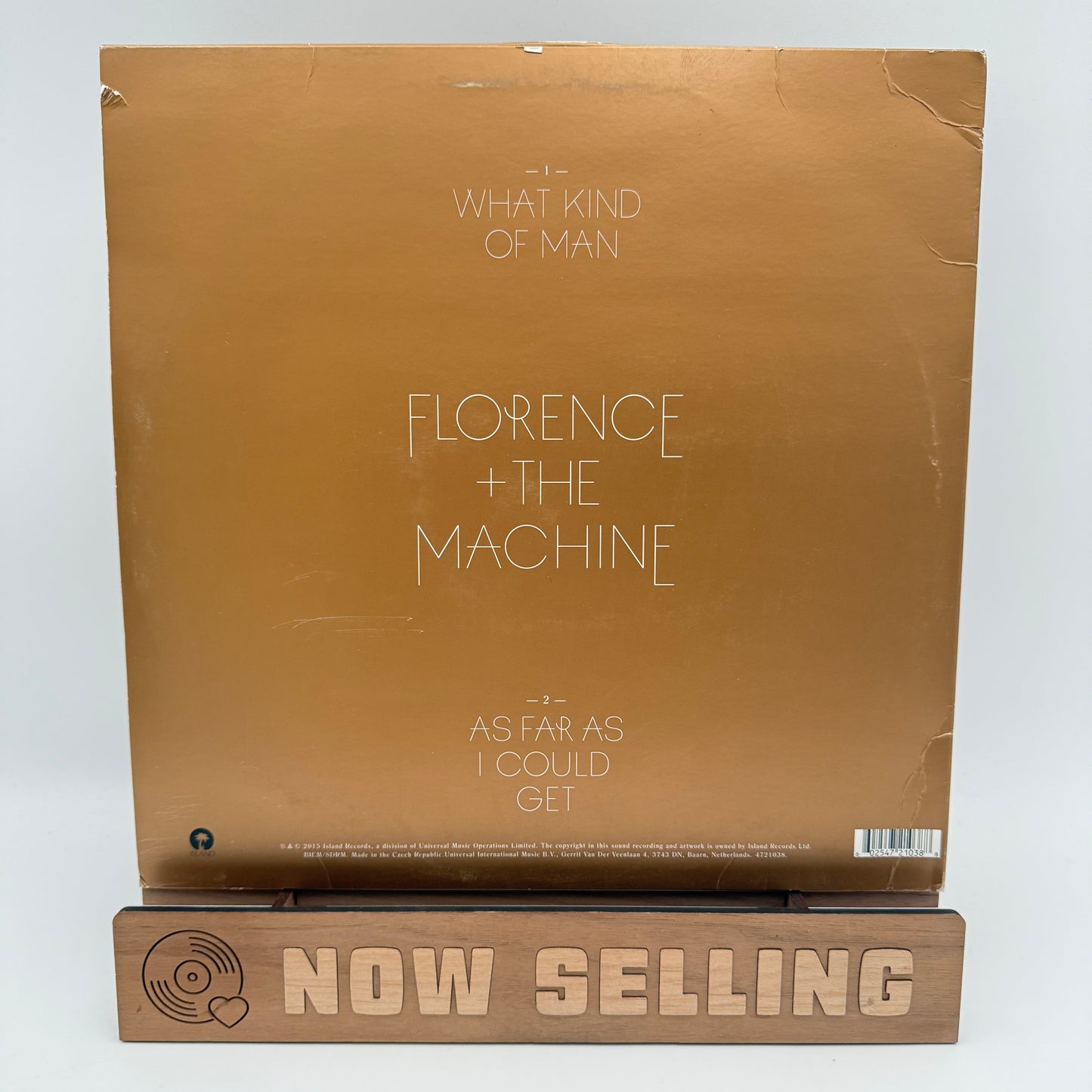 Florence And The Machine - What Kind Of Man Vinyl 12" Single Blue RSD 2015 [SLEEVE DAMAGE]