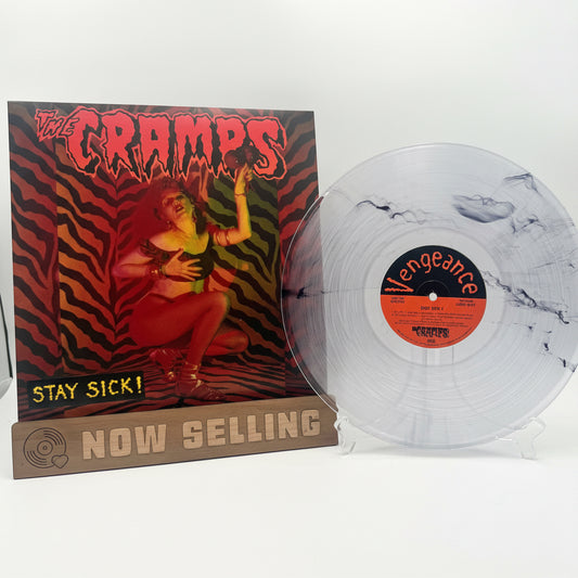 The Cramps - Stay Sick! Vinyl LP Reissue Clear w/ Black Hi Melt